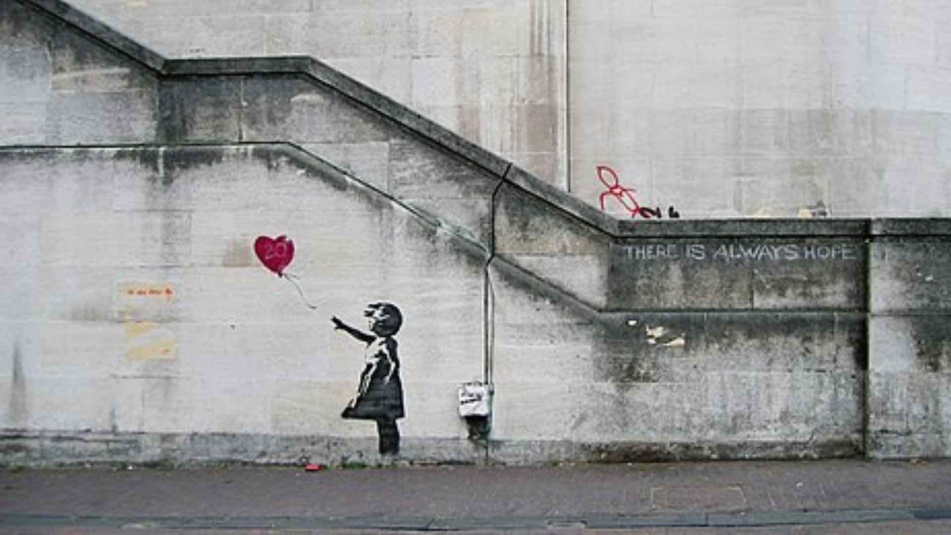 Banksy: Girl with Balloon vs. Love is in the Air